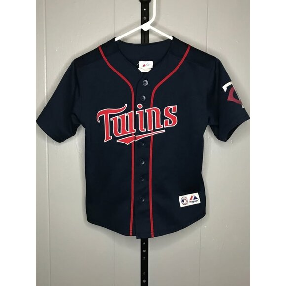 Vintage Minnesota Twins MLB Baseball jersey Majestic Kubel #16 womens baby tee X - Picture 1 of 6